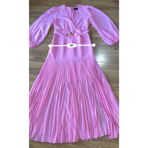 BARDOT DAYTONA LONG SLEEVE Garden MAXI DRESS IN VINTAGE PINK size small - Picture 4 of 16